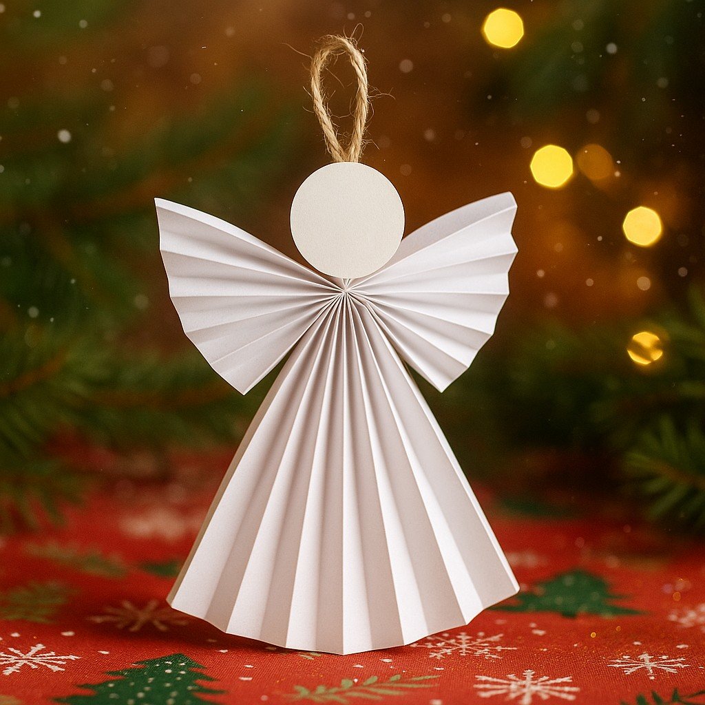 Paper Angel, craft for kids