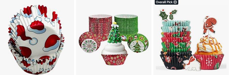 Christmas Cupcake Liners
(Amazon)